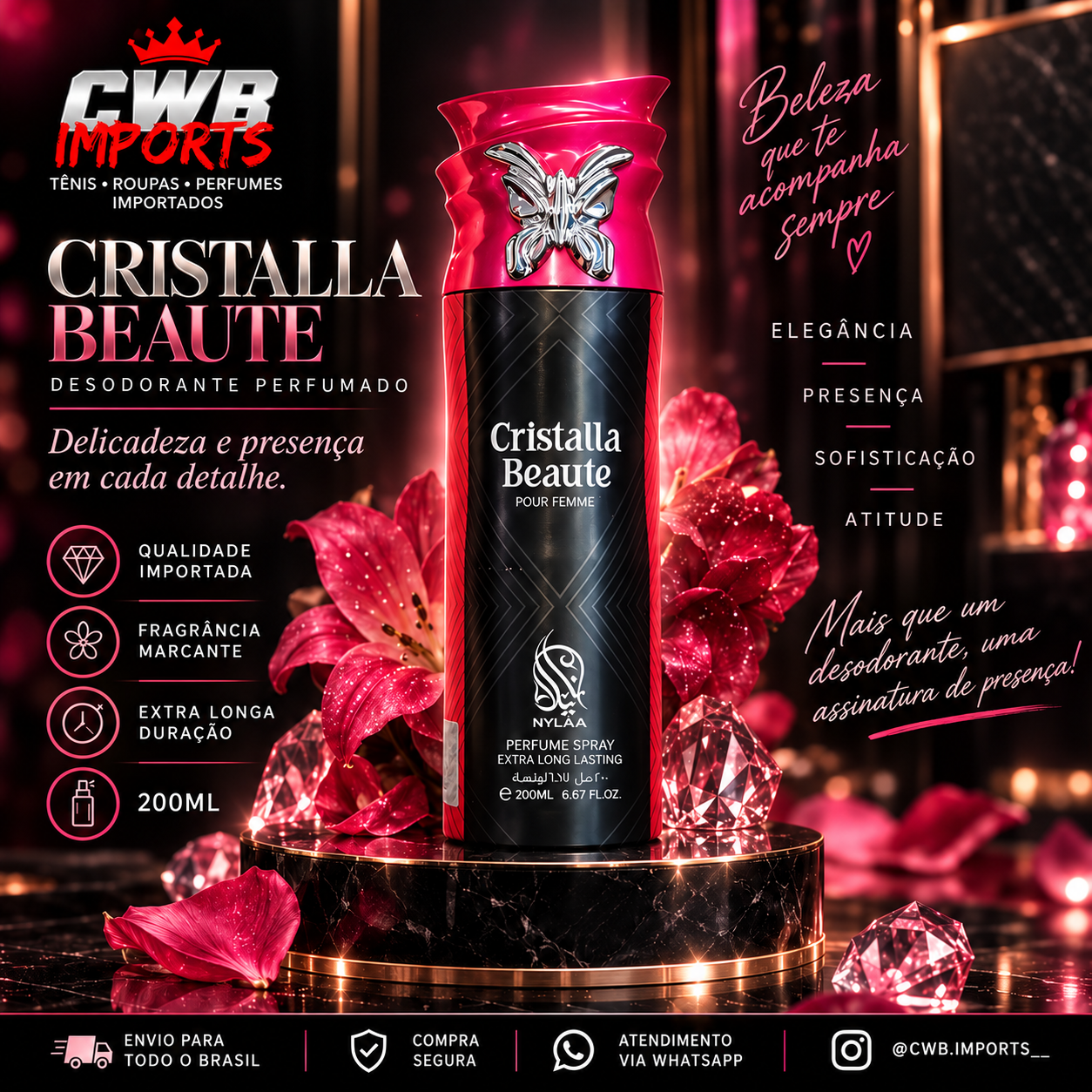 CRISTALLA BEAUTE POUR FEMME