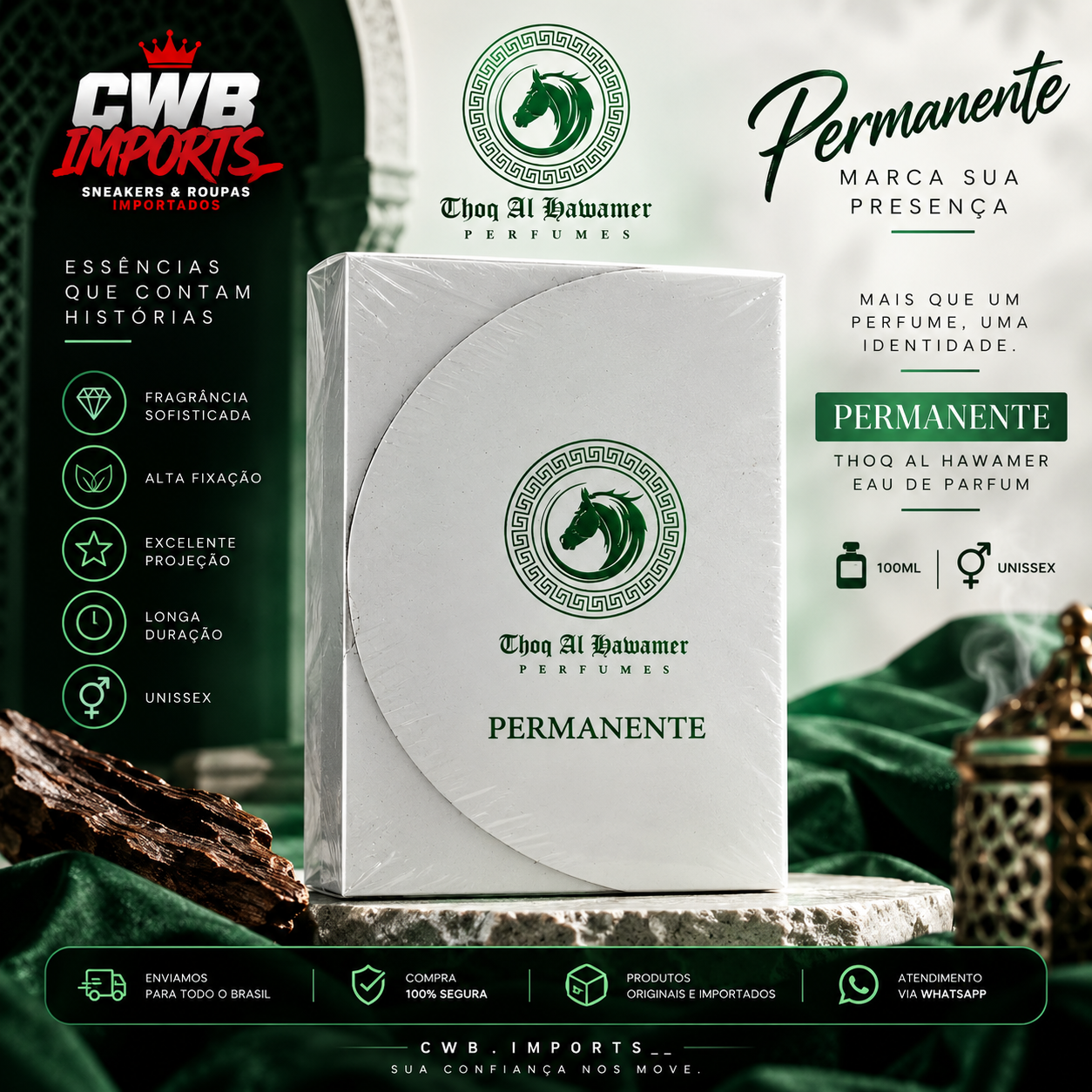 Permanente Thoq Al Hawamer 100 ml — Unissex