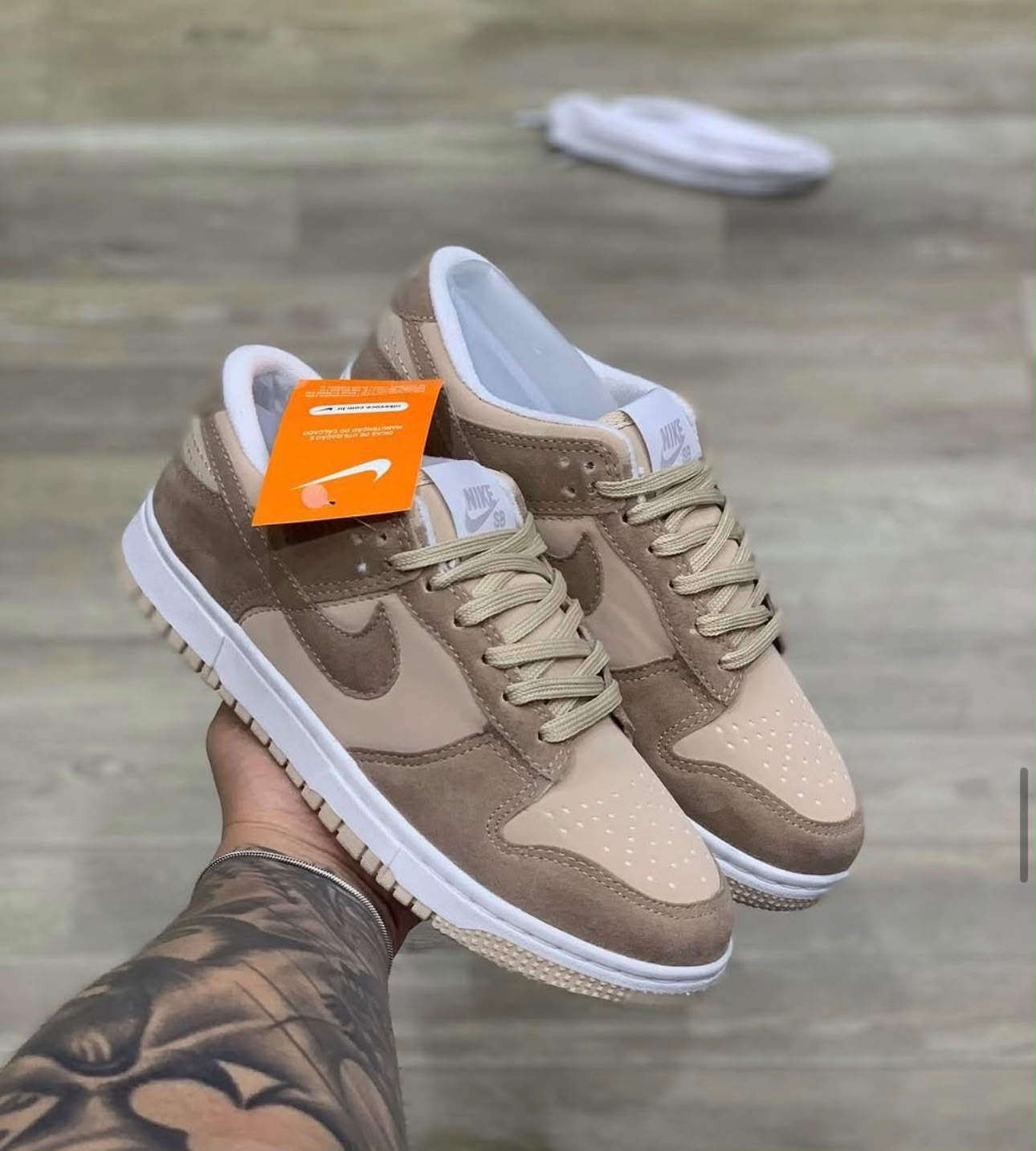 Nike Dunk Bege Camurça — tamanhos 34 ao 44