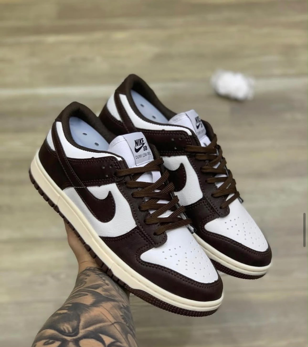 Nike Dunk Marrom e Branco — tamanhos 34 ao 44